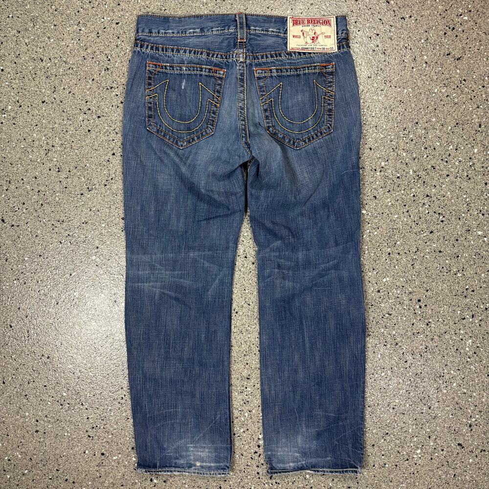 Vintage True Religion Johnny Big T Baggy Denim Jeans